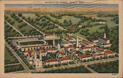 University of Detroit Michigan Postcard Postcard Postcard