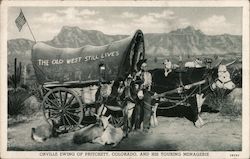 Orville Ewing of Pritchett, Colorado, and His Touring Menagerie Postcard Postcard Postcard