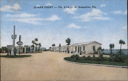 Si-Mar Court Distinctive Court0 East End of Bridge of Lions on Route A1A. Directly on the Waters of Matanzos Bay Postcard