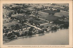 Nauvoo from the Air Reorganized Church of Jesus Christ of Latter Day Saints Illinois Postcard Postcard Postcard