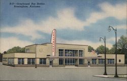 Greyhound Bus Station Birmingham, AL Postcard Postcard Postcard