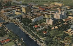 Aerial View of Downtown Postcard
