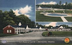 White House Motor Lodge Postcard