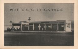 White's City Garage Gas Stations Postcard Postcard Postcard