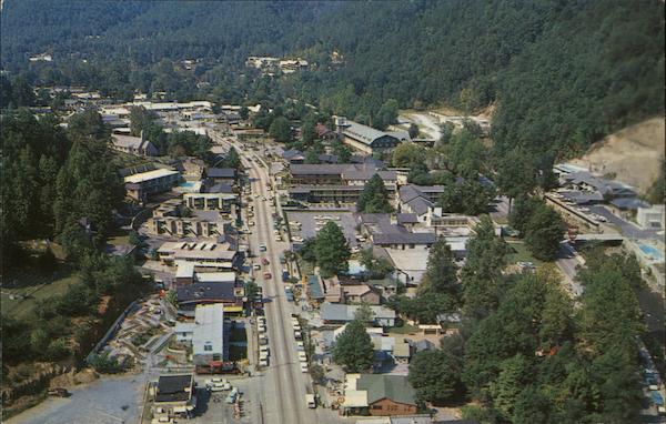 Air View, At the Entrance to the Great Smoky Mountains National Park Gatlinburg Tennessee