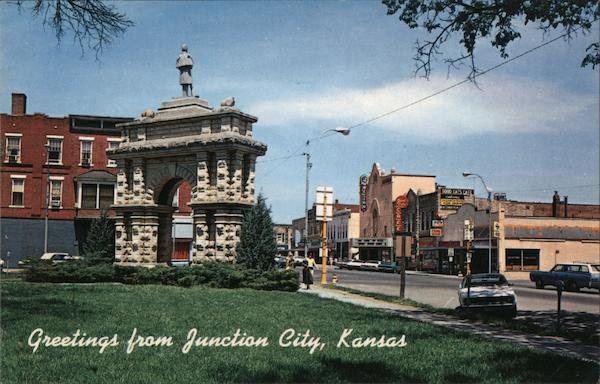 City Park & Main Street Junction City Kansas