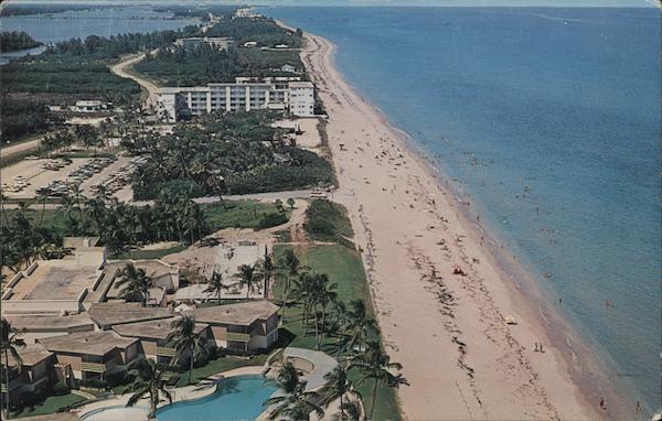 Aerial View of Lantana Beach, La Coquille Club Florida