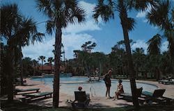 El Rancho Resort Motel and Schraff's Restaurant Postcard