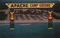 Apache Family Campground Postcard
