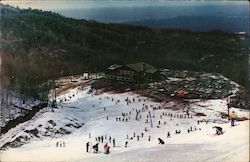 Skiers on the Slopes of Mount Harrison Postcard