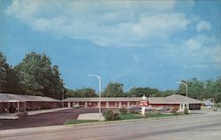 Crescent Motel & Restaurant Palmetto Court Postcard