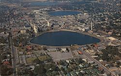 Air View of Lakeland Postcard