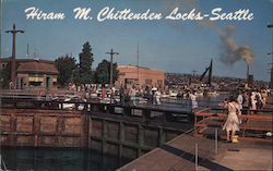 Hiram M. Chittenden Locks Postcard