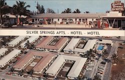 Silver Springs Apts. - Hotel - Motel Postcard