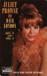 Juliet Prowse & Dave London, Circus Room Theater, Nugget Postcard