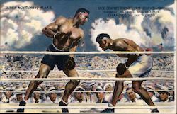 Autographed Jack Dempsey Knocks Out Jess Willard Hand Signed Original New York, NY Postcard Postcard Postcard