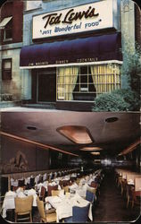 Ted Lewis "Just Wonderful Food" Postcard