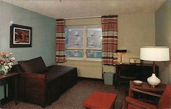 A Pleasant Room at Denniston Hall Postcard