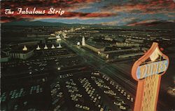 The Fabulous Las Vegas Strip Looking North Along "The Great White Way" of the West Postcard