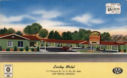 Lucky Motel Las Vegas, NV Postcard Postcard Postcard