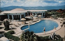 Mountain View Pool El Rancho Hotel Postcard