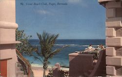 Coral Beach Club Paget, Bermuda Postcard Postcard Postcard