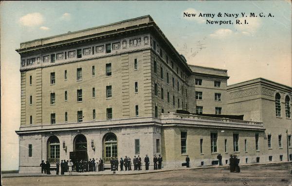 New Army And Navy Ymca Newport Ri Postcard