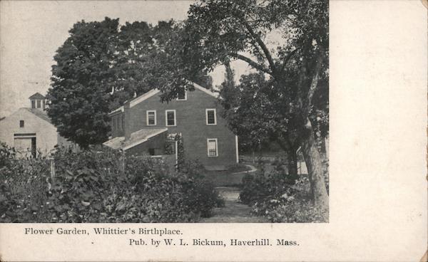 Flower Garden, Whittier's Birthplace Haverhill Massachusetts