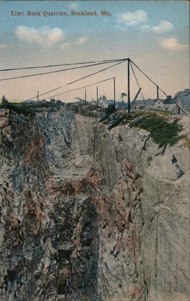Lime Rock Quarries, Rockland, Me. Maine