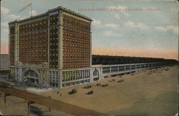 La Salle Street Railway Station Chicago Illinois