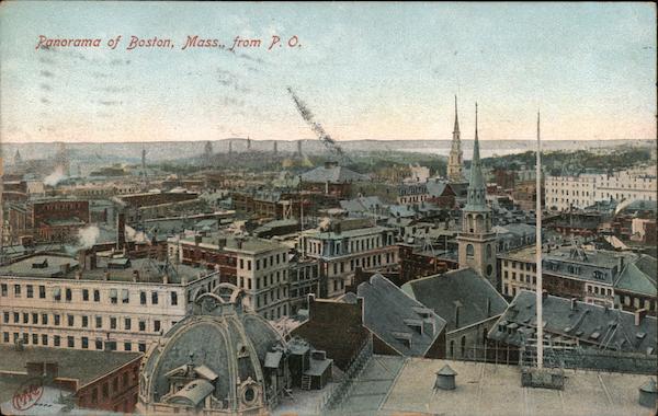 Panorama from Post Office Boston Massachusetts