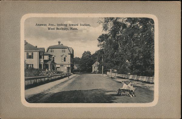 Anawan Avenue, looking toward Station West Roxbury Massachusetts