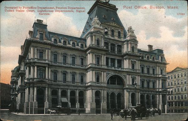Post Office Occupied By Post Office Department, Pension Department, United State Court, Lighthouse Departments