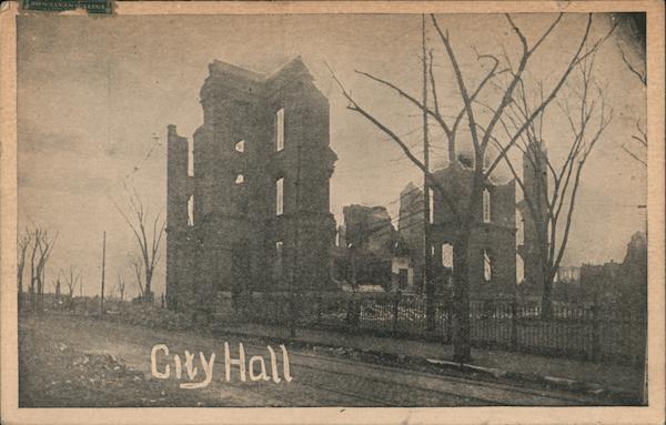 City Hall after Fire Chelsea Massachusetts