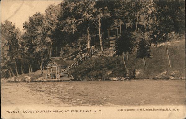 Ednet Lodge Autumn View Eagle Lake New York