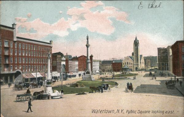 Public Square Looking East Watertown New York