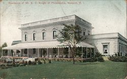 Residence of Mr. E. C. Knight of Philadelphia Postcard