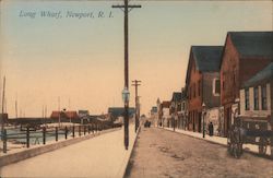 Long Wharf Newport, RI Postcard Postcard Postcard