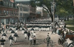 Naval Apprentices Parade Postcard