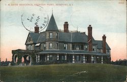 T.M. Davis Residence, Brenton Point Postcard