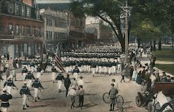 Naval Apprentices Parade Postcard
