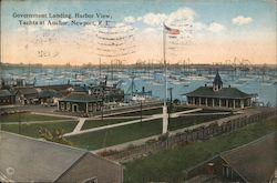 Government Landing, Harbor View, Yachts at Anchor Postcard