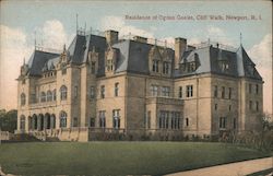 Residence of Ogden Goelet, Cliff Walk Postcard