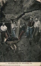 Miners, Hollister Coal Company Postcard