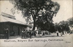 Railroad Station Boyes Hot Springs, CA Postcard Postcard Postcard