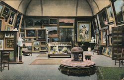 Interior, Lininger Art Gallery Postcard