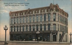 York Business College and Normal School Postcard