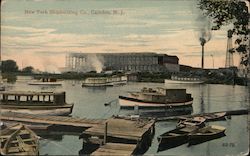 New York Shipbuilding Company Postcard