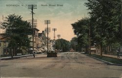 North Broad Street Norwich, NY Postcard Postcard Postcard