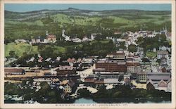 Bird's-Eye View of St. Johnsbury Vermont Postcard Postcard Postcard